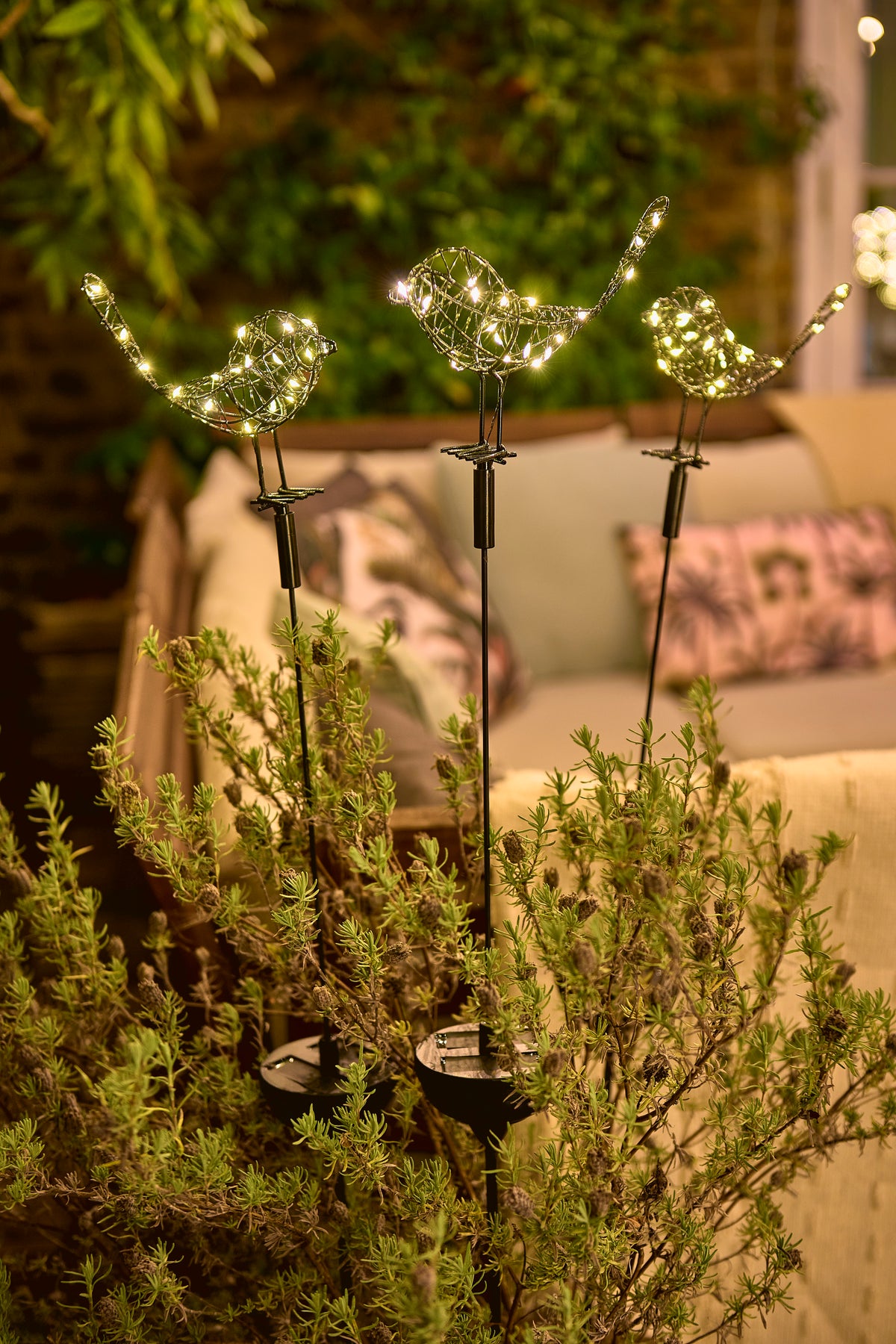 Solar Robin Garden Stake Light