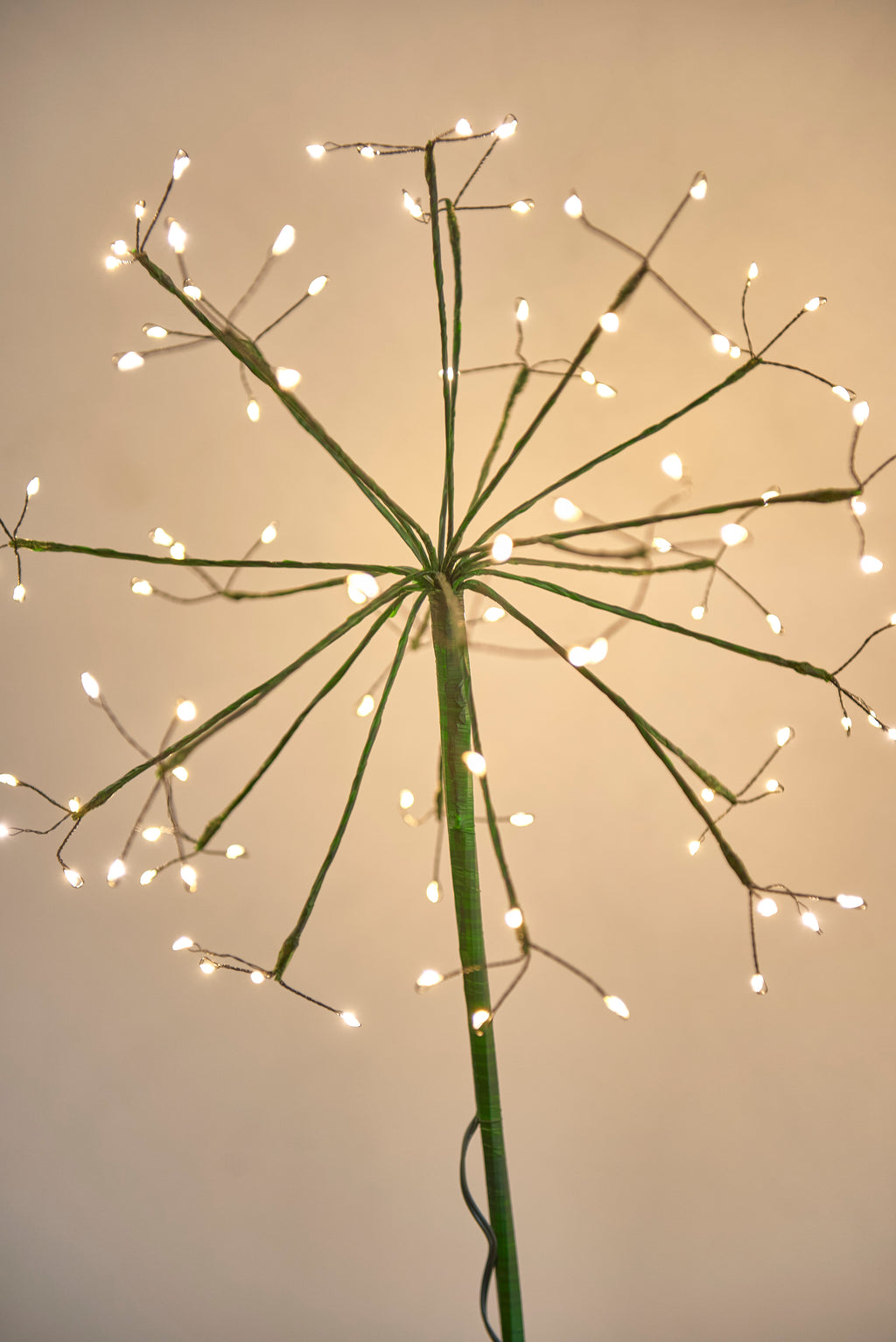 Solar & Battery Dandelion Garden Stake Light – 96 Warm White LEDs