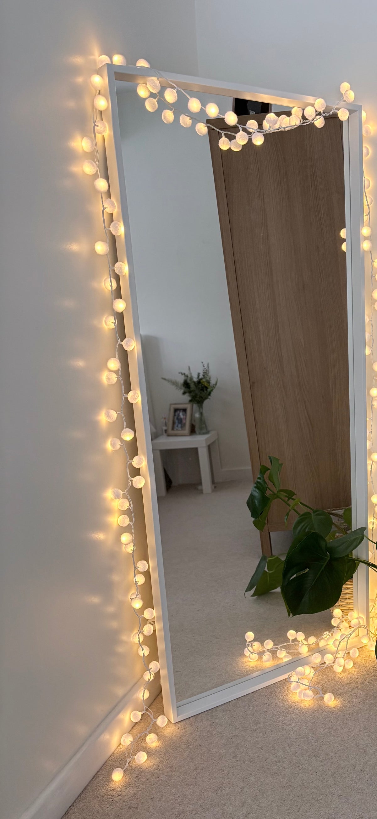 Pom Pom Fairy Lights – 150 Warm White LEDs