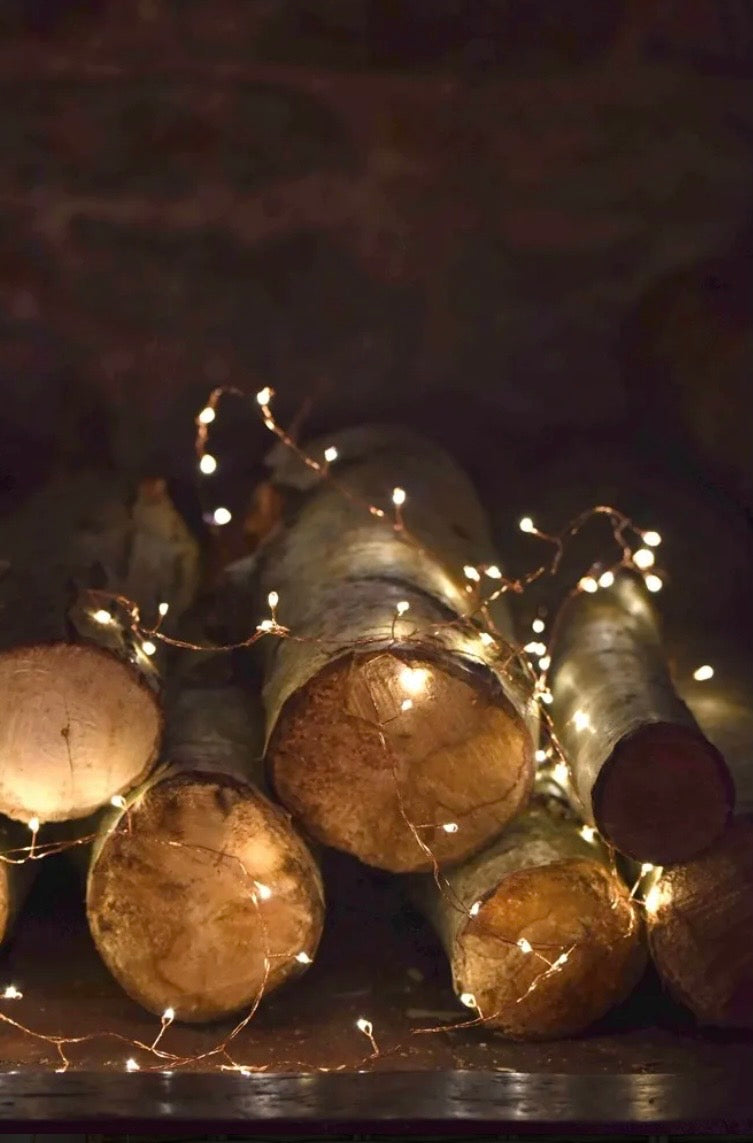 Warm White Copper Cluster Fairy Lights – 7.5m Indoor & Outdoor