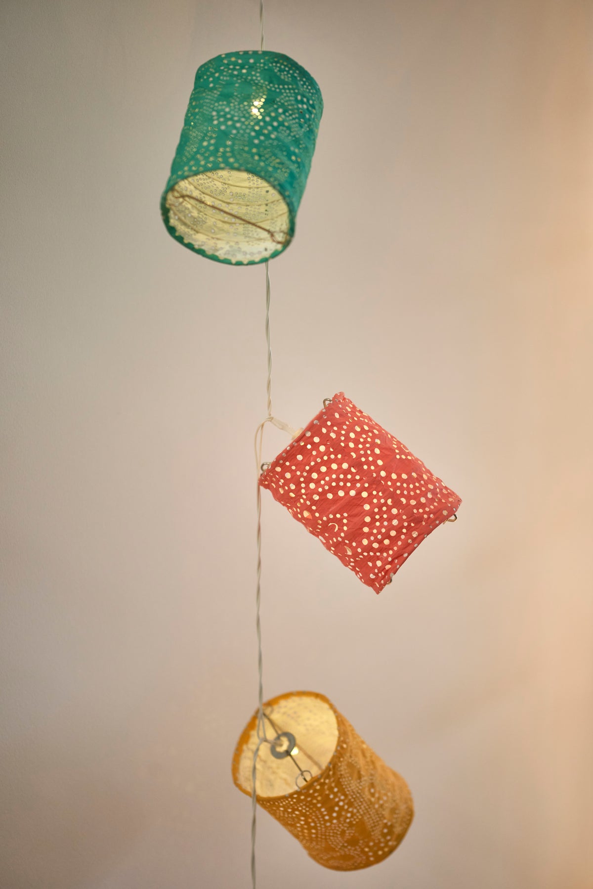 Colourful Boho Lantern String Lights – Solar & Battery