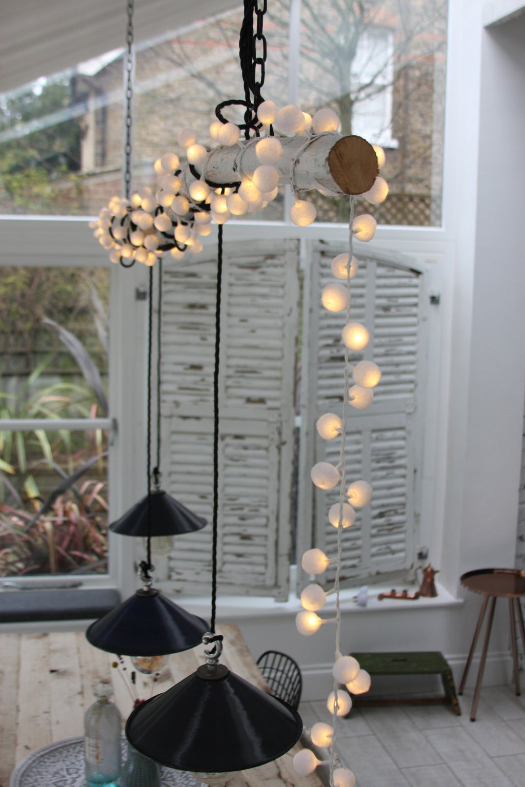 Pom Pom Fairy Lights – 150 Warm White LEDs