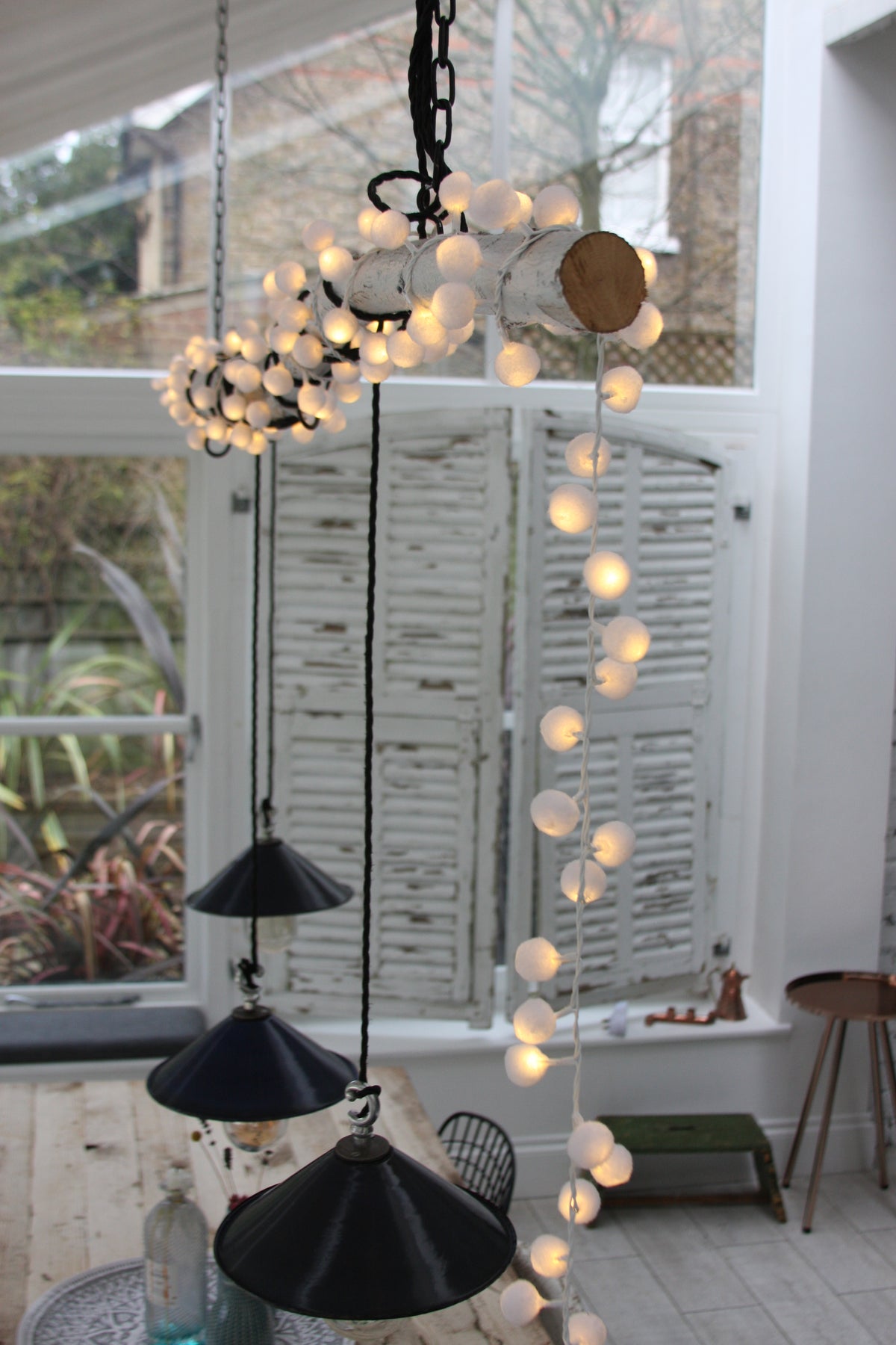 Pom Pom Fairy Lights – 150 Warm White LEDs